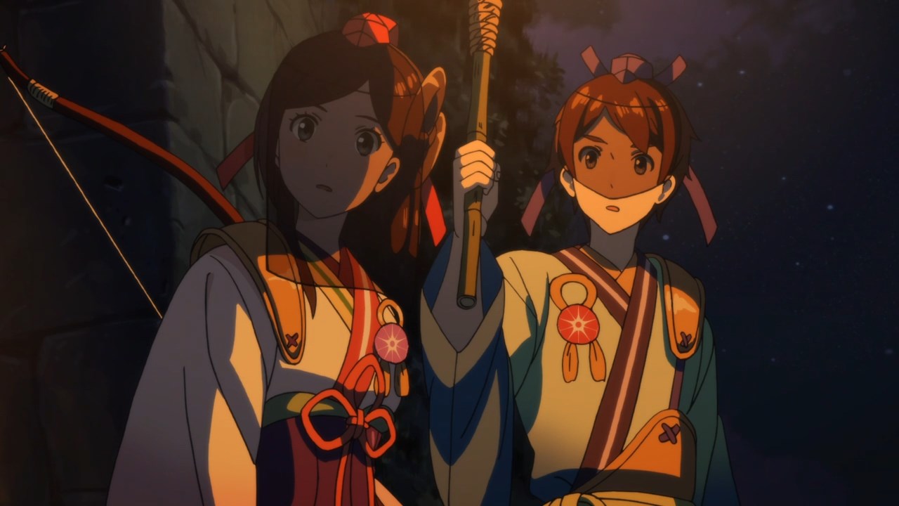 Shiori as Orihime and Shoma as Hikoboshi